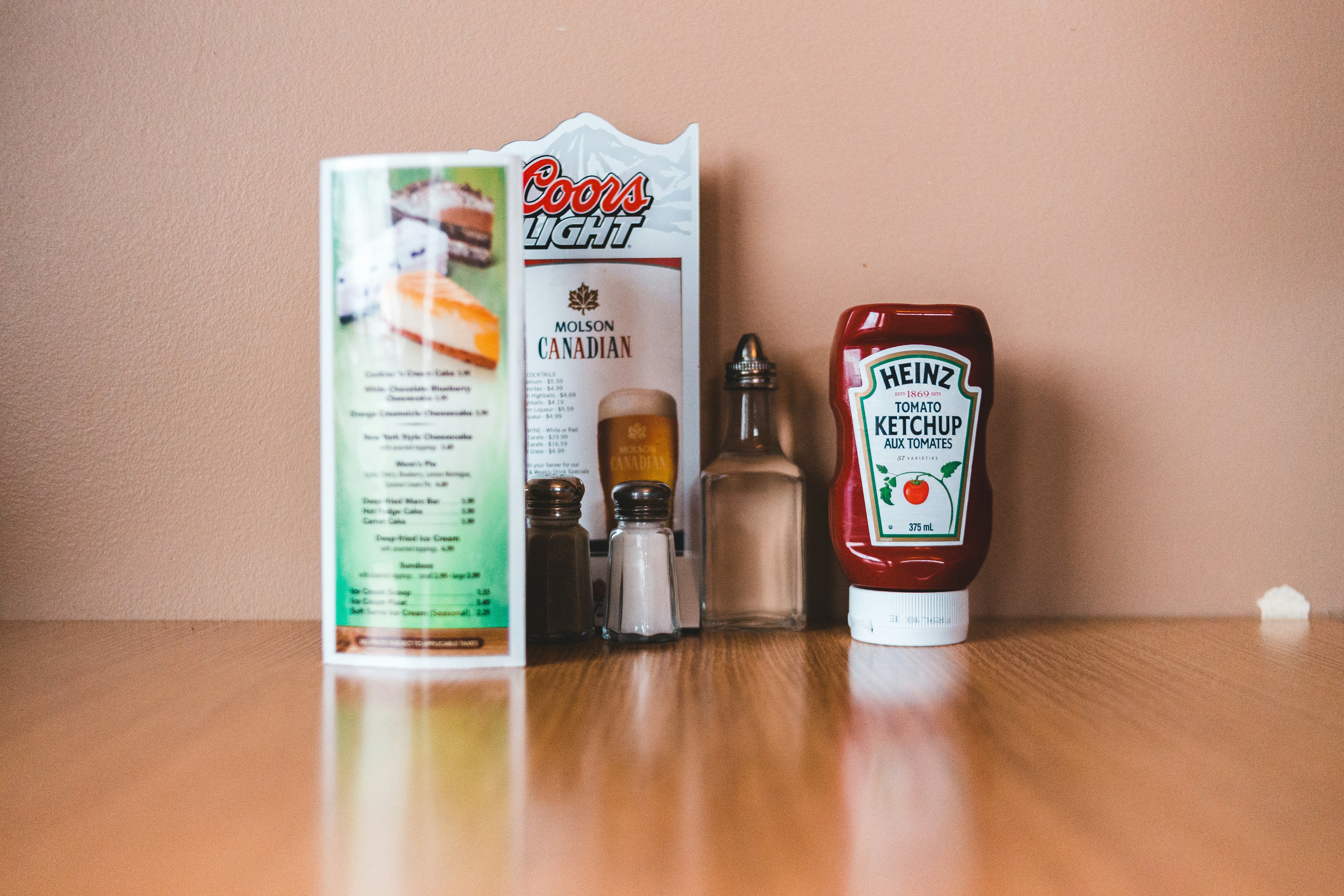 red and white plastic bottle